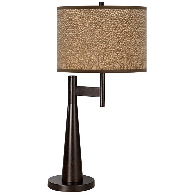 Image 1 Simulated Leatherette Giclee Novo Table Lamp