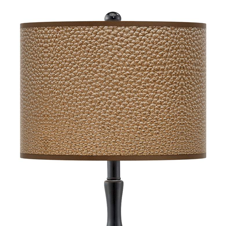 Image 2 Simulated Leatherette Giclee Paley Black Table Lamp more views