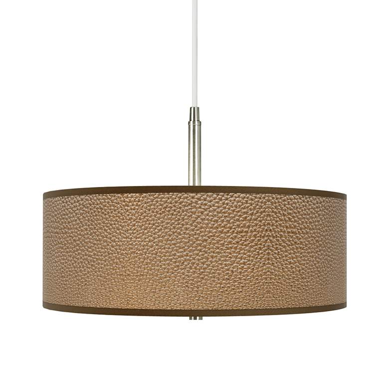Image 1 Simulated Leatherette Giclee Pendant Chandelier