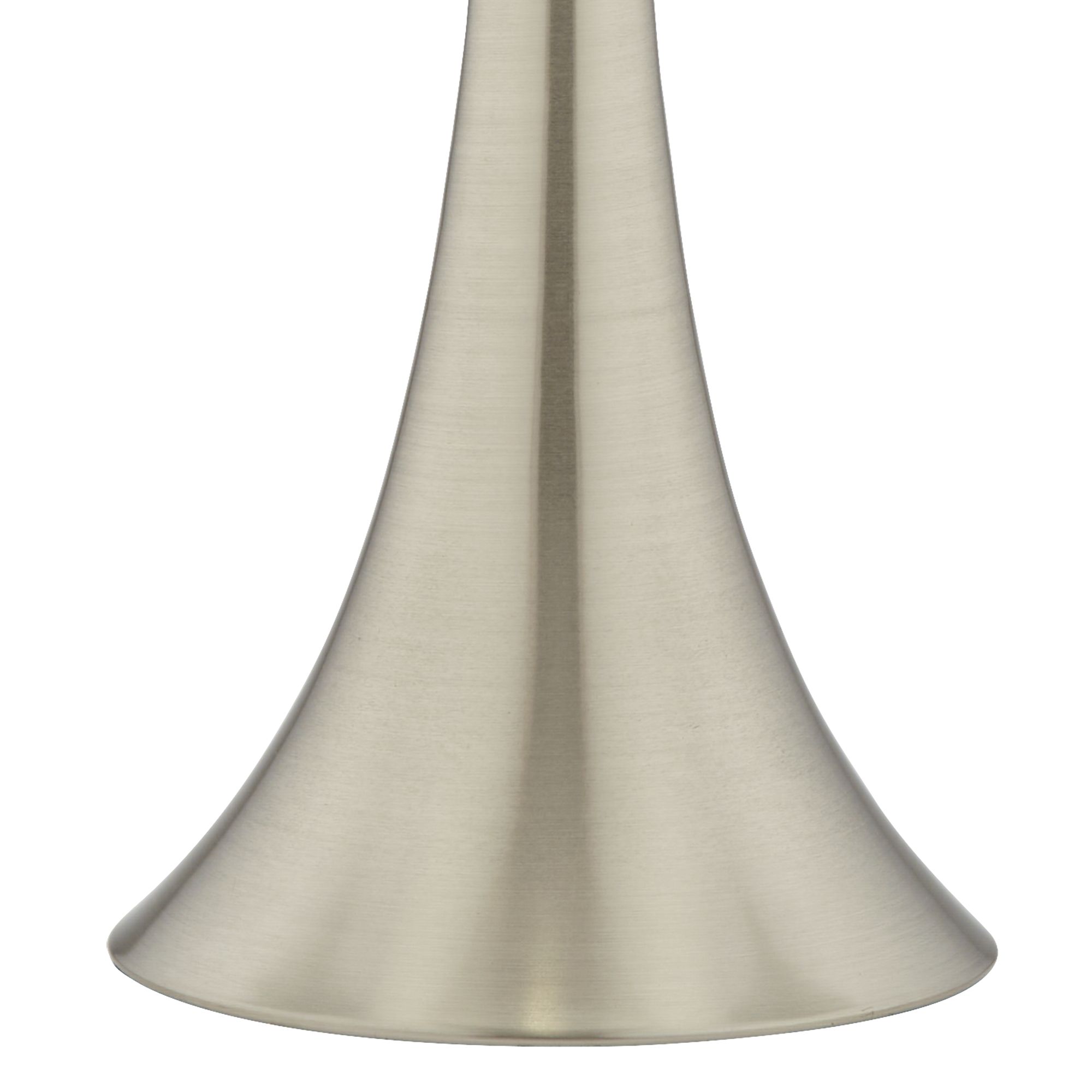 Image 3 Simulated Leatherette Trish 26 1/4"H Nickel Touch Table Lamps Set of 2 more views