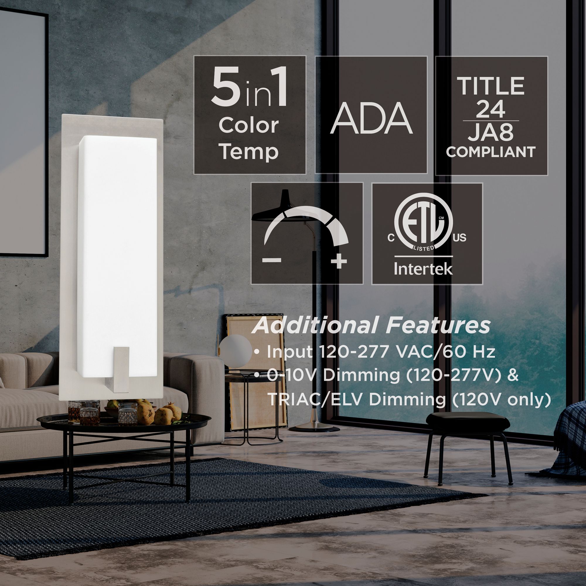 Image 5 Sinclair 10" High Satin Nickel LED Wall Sconce with White Acrylic Shade more views