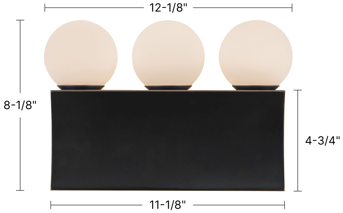 Image 7 Sinclair 12-in Urban Bronze dimmable LED Wall/Vanity Light more views