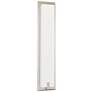 Sinclair 18-in LED Sconce - Satin Nickel Finish - White Acrylic Shade