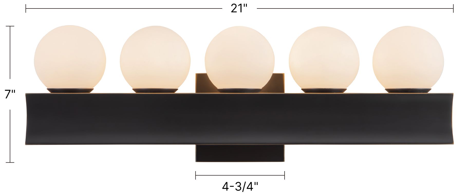 Image 7 Sinclair 21-in Urban Bronze dimmable LED Wall/Vanity Light more views