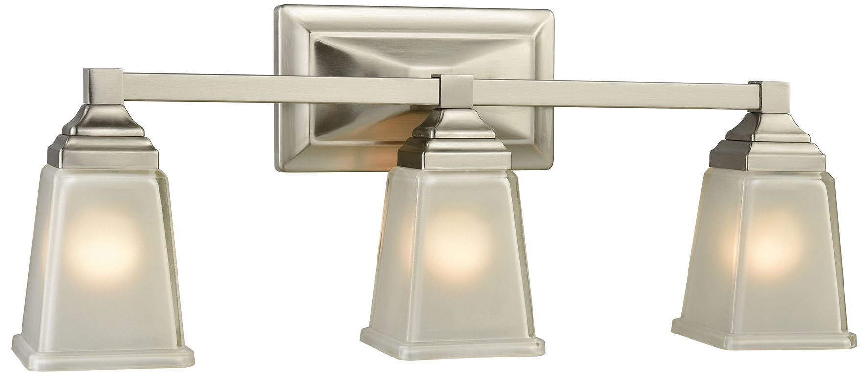 Image Sinclair 22" Wide 3-Light Vanity Light - Brushed Nickel