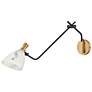1_Sinclair Heritage Brass and Black Swing Arm Wall Lamp