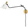 3_Sinclair Heritage Brass and Black Swing Arm Wall Lamp more views