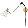 4_Sinclair Heritage Brass and Black Swing Arm Wall Lamp more views