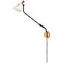 6_Sinclair Heritage Brass and Black Swing Arm Wall Lamp more views