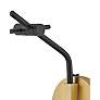Sinclair Heritage Brass and Black Swing Arm Wall Lamp
