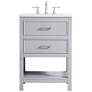 2_Sinclaire 24" Wide Gray Single Sink Bathroom Vanity