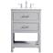 Sinclaire 24" Wide Gray Single Sink Bathroom Vanity