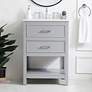 1_Sinclaire 24" Wide Gray Single Sink Bathroom Vanity