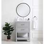 7_Sinclaire 24" Wide Gray Single Sink Bathroom Vanity more views