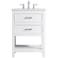 Sinclaire 24" Wide White Single Sink Bathroom Vanity