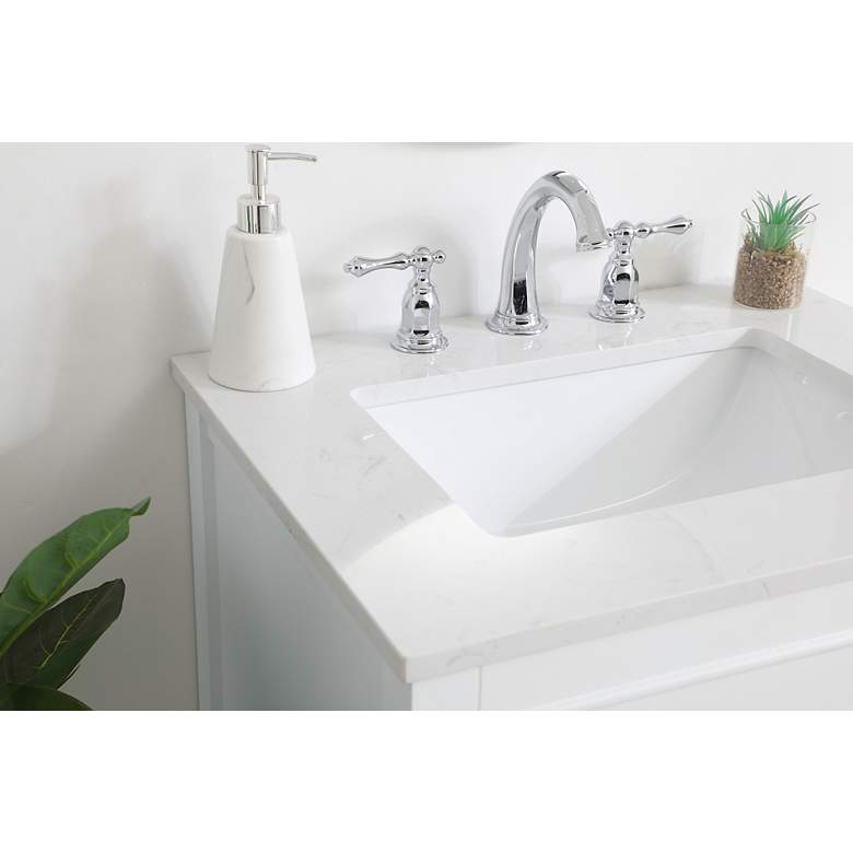 Image 5 Sinclaire 24" Wide White Single Sink Bathroom Vanity more views