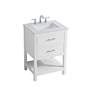 Sinclaire 24" Wide White Single Sink Bathroom Vanity