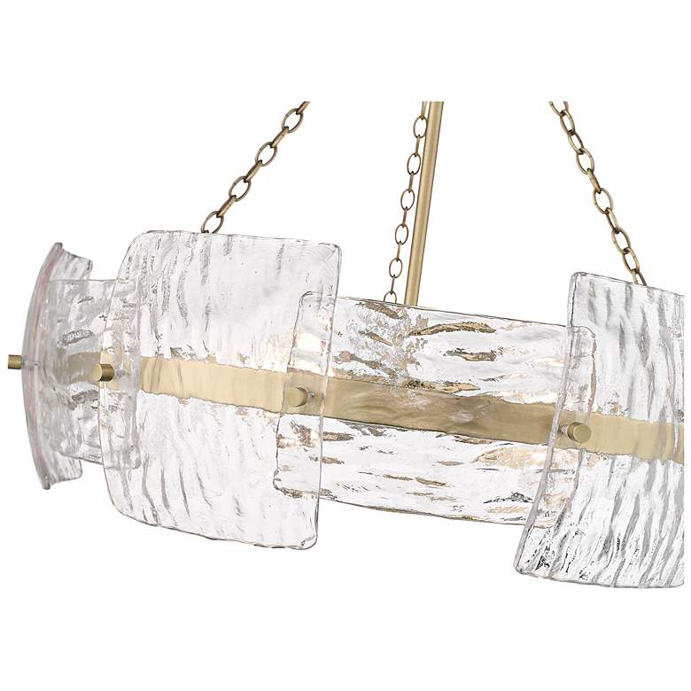 Image 5 Sinclara 24.75" Wide 4-Light Pendant in Vintage Brass more views