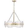 2_Sinclara 24 3/4" Wide Vintage Brass 4-Light Pendant more views