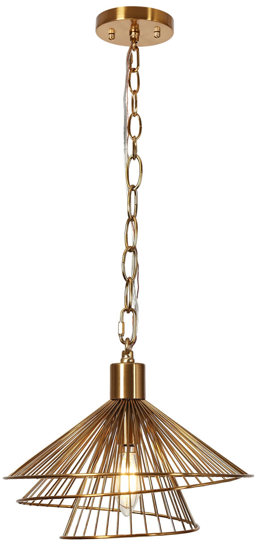 Sinfi 1-Light Brass Pendant Light - Made to Order
