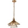 1_Sinfi 1-Light Brass Pendant Light