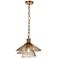 Sinfi 1-Light Brass Pendant Light