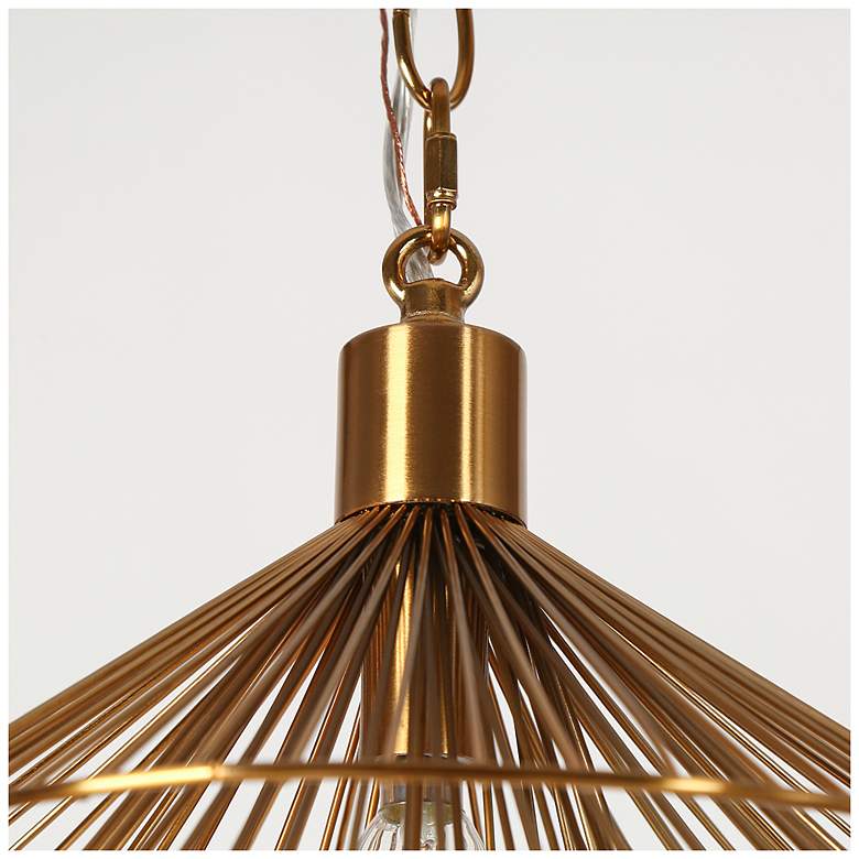 Image 6 Sinfi 1-Light Brass Pendant Light more views
