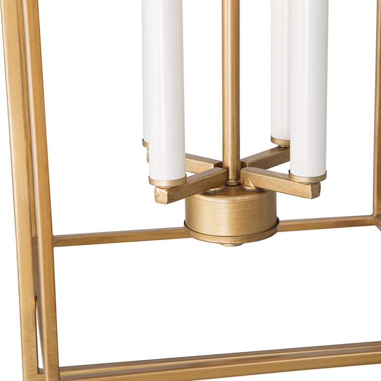 Image 4 Sinfi 10 1/4" Wide Brushed Gold Iron 4-Light Foyer Chandelier more views