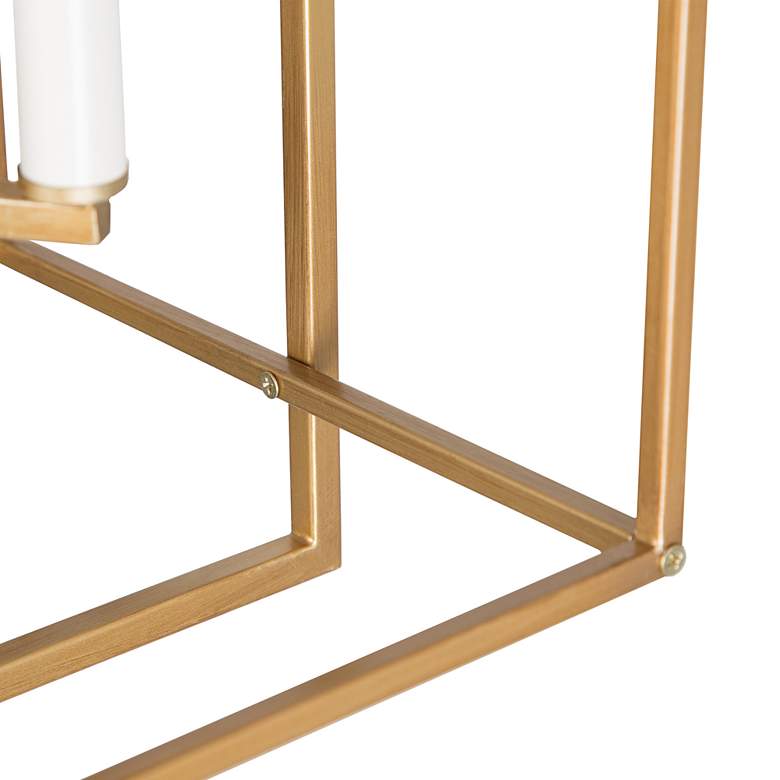 Image 6 Sinfi 10 1/4" Wide Brushed Gold Iron 4-Light Foyer Chandelier more views