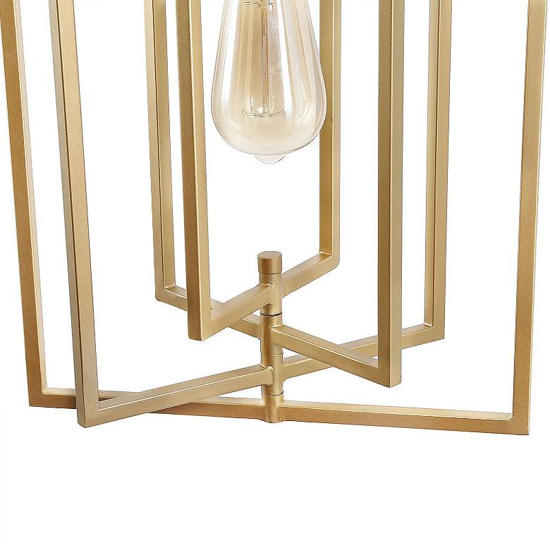Image 3 Sinfi 11 3/4" Wide Gold Metal Geometric Mini Pendant Light more views