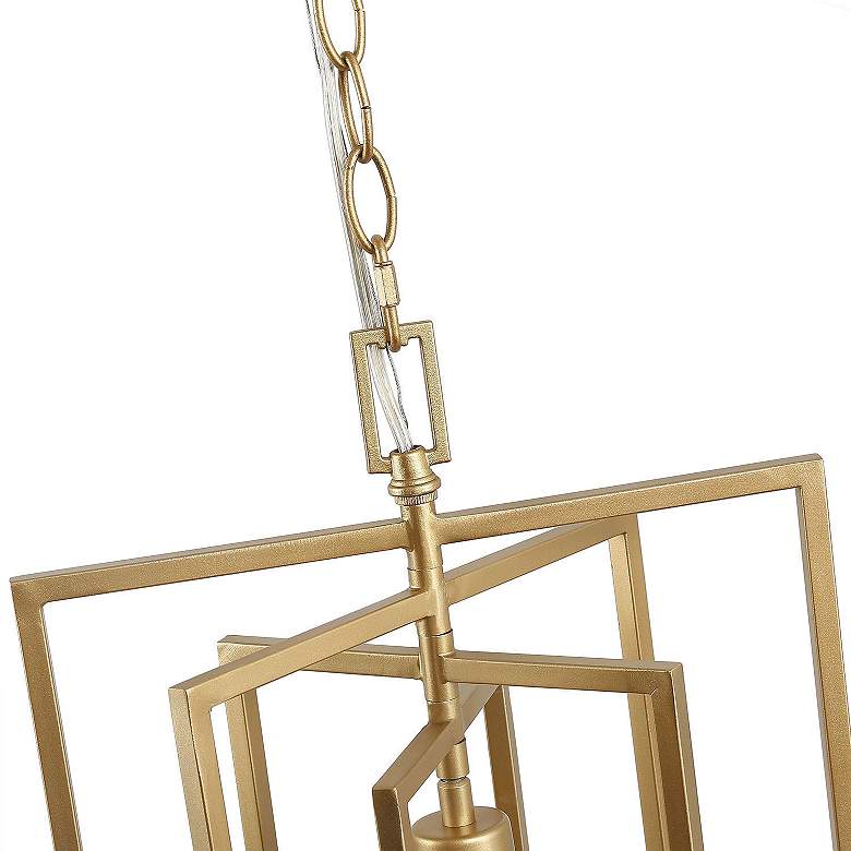 Image 4 Sinfi 11 3/4" Wide Gold Metal Geometric Mini Pendant Light more views
