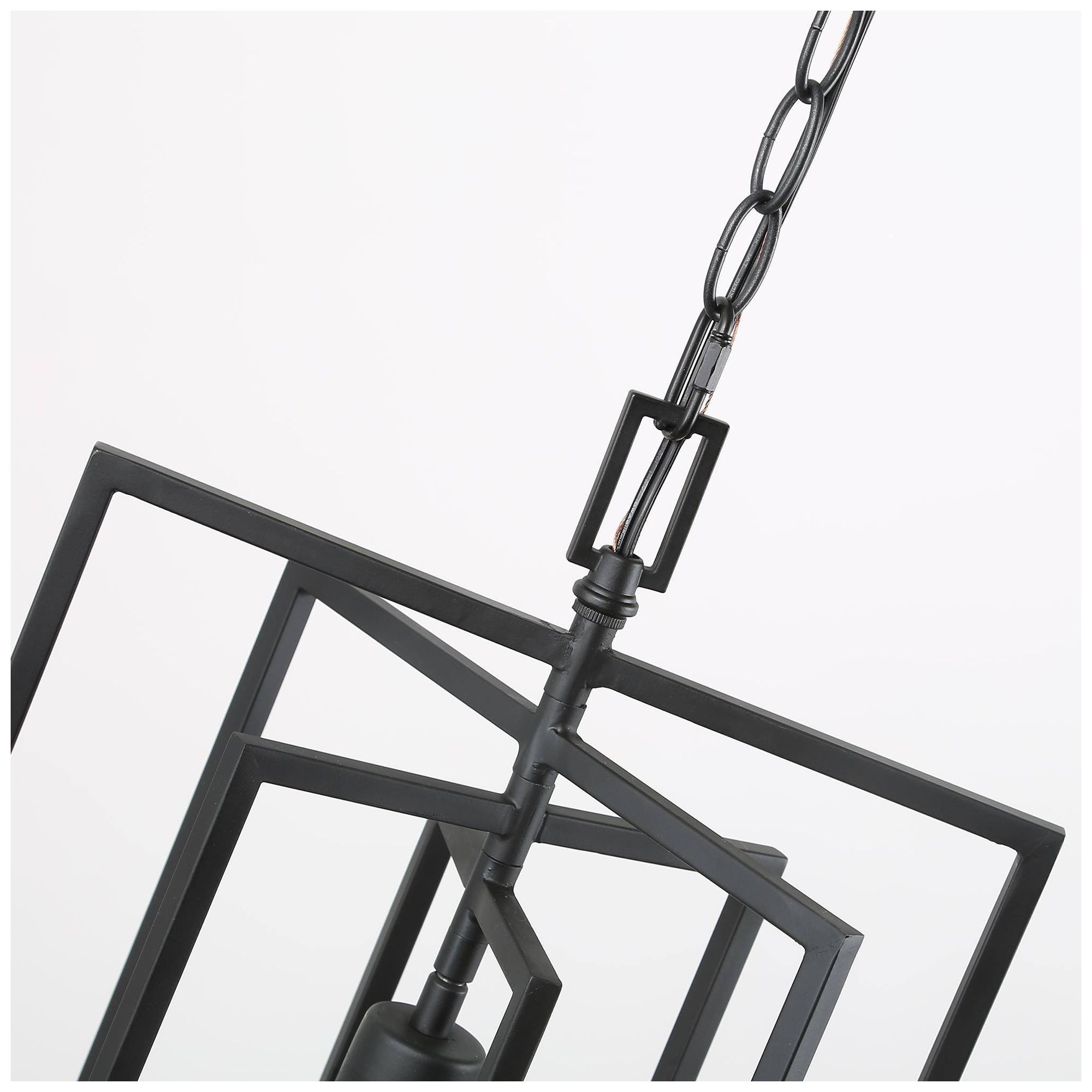 Image 4 Sinfi 12"W Matte Black and Metal 1-Light Pendant more views