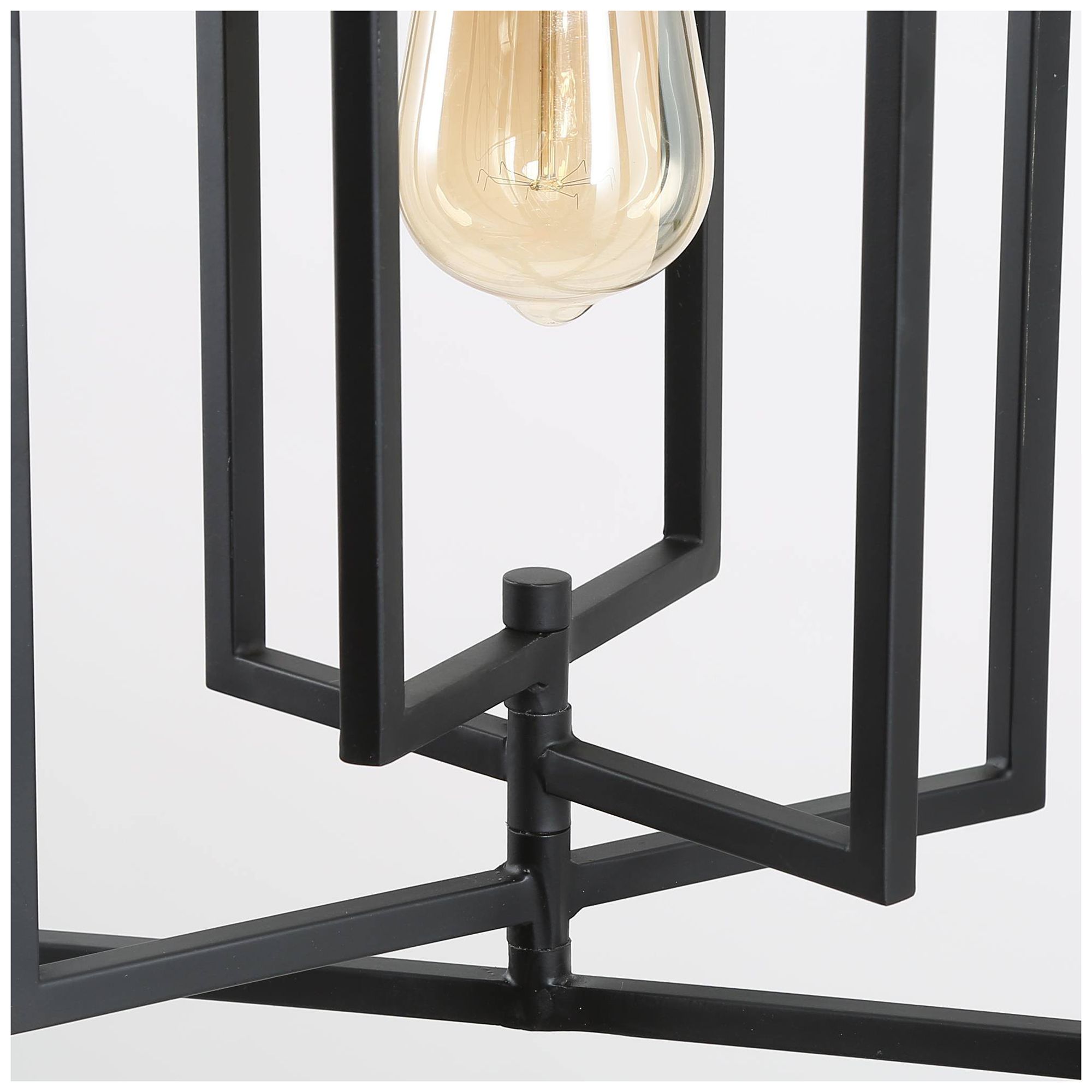 Image 6 Sinfi 12"W Matte Black and Metal 1-Light Pendant more views