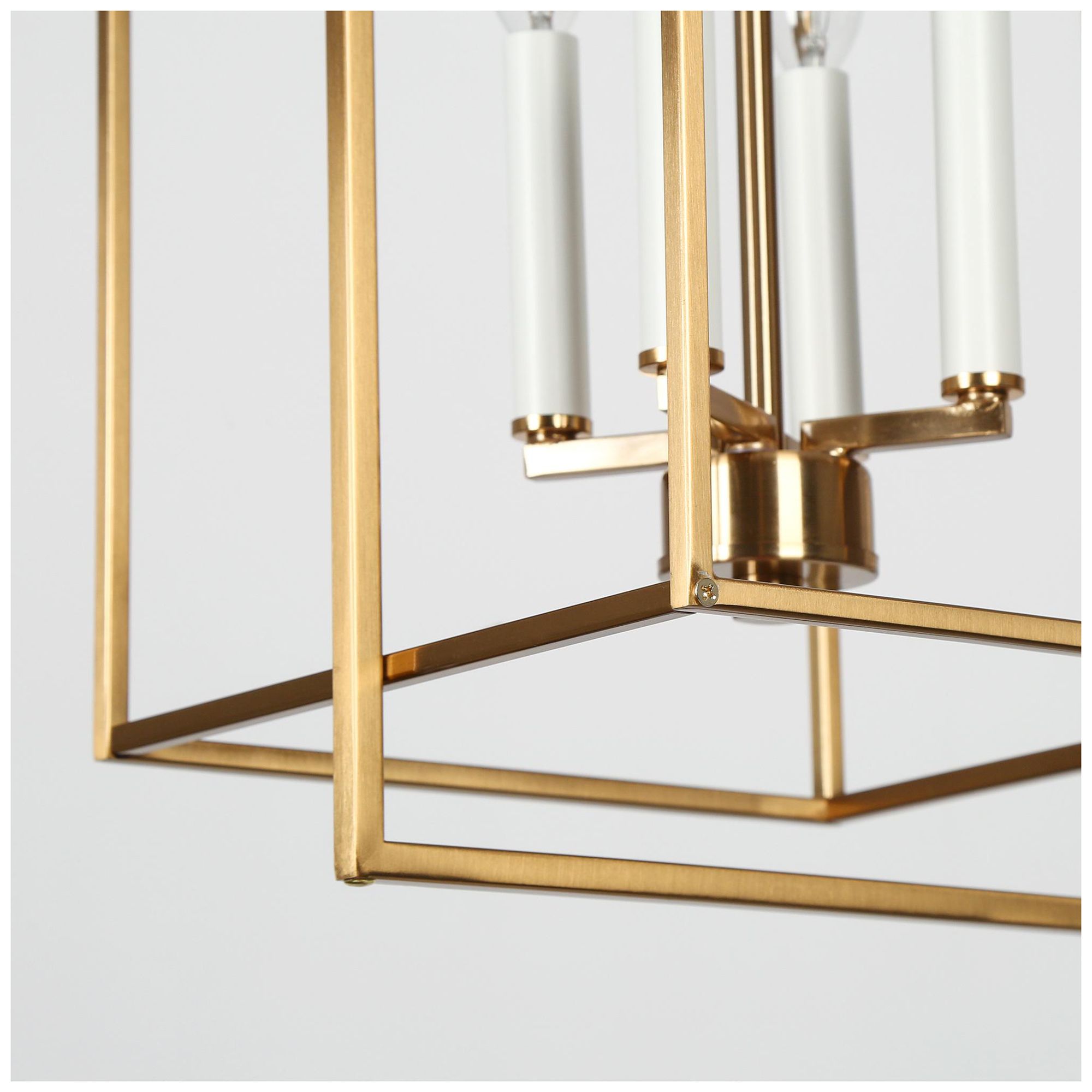 Image 2 Sinfi 4-Light Gold Lantern Chandelier more views