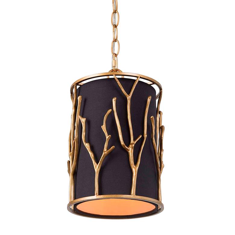 Image 2 Sinfi 7 1/2" Wide Black and Gold Mini Pendant Light