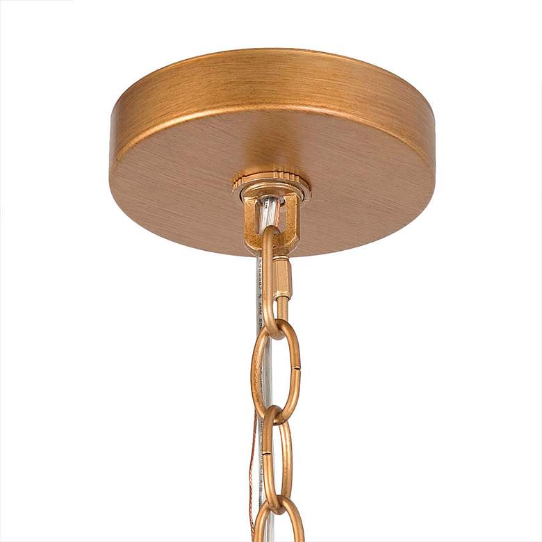 Image 4 Sinfi 7 1/2" Wide Open Vibe Pattern Gold Finish Mini Pendant Light more views