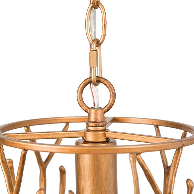 Image 5 Sinfi 7 1/2" Wide Open Vibe Pattern Gold Finish Mini Pendant Light more views