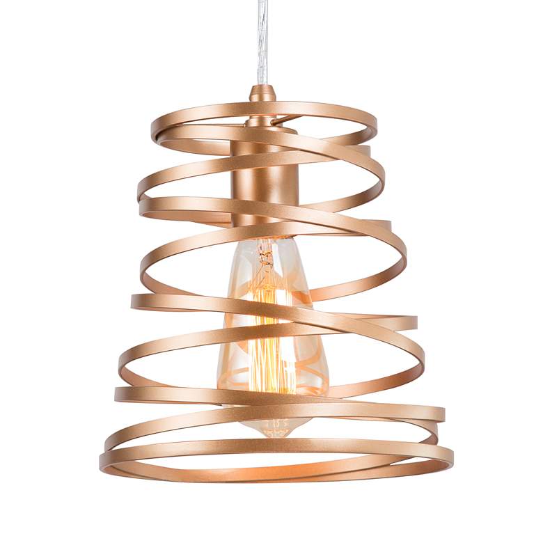Image 1 Sinfi 8" Wide Gold Mini Pendant Light