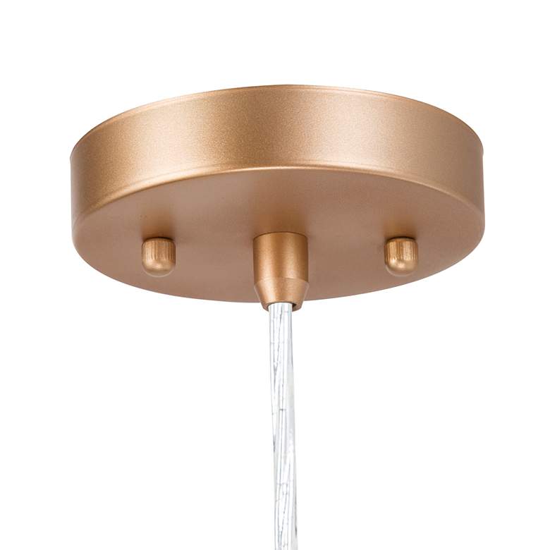Image 4 Sinfi 8" Wide Gold Mini Pendant Light more views