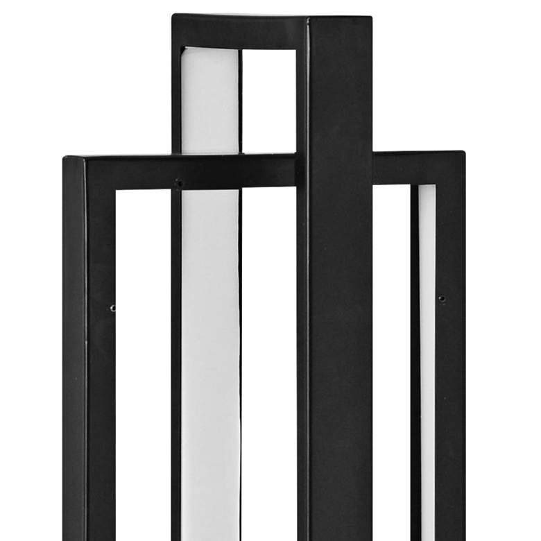Image 2 Singer Black Metal 21 inch High LED Uplight Modern Accent Table Lamp more views