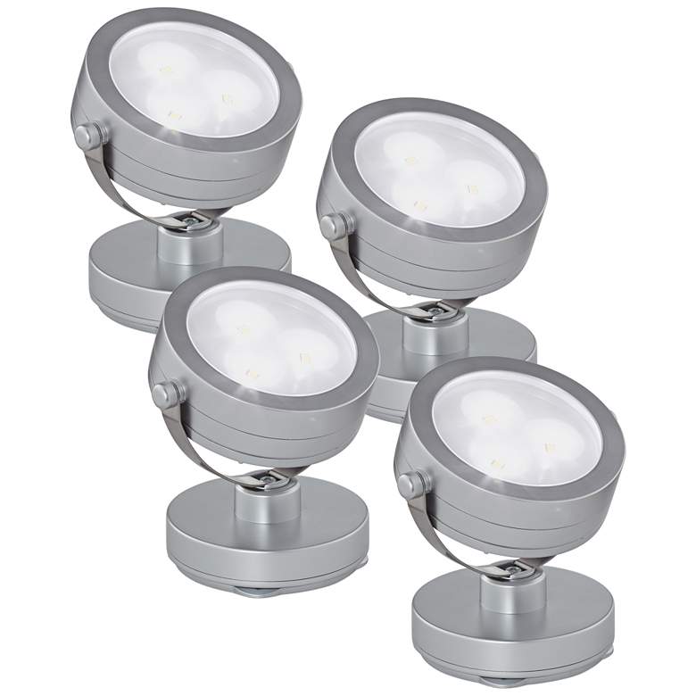 Image 1 Single Head LED Cordless Battery Operated Uplights Set of 4