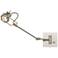 Single Spotlight Steel Plug-In Swing Arm LED Wall Lamp