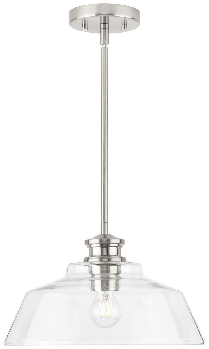 Image 5 Singleton Collection One-Light 14" Medium Pendant Light more views