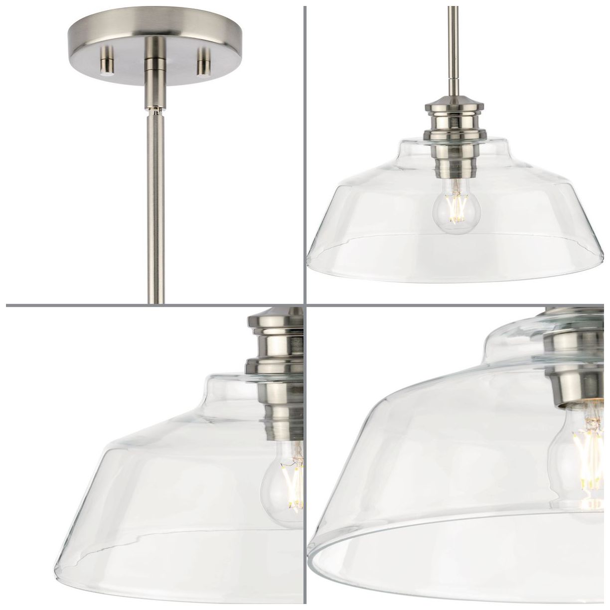 Image 6 Singleton Collection One-Light 14" Medium Pendant Light more views