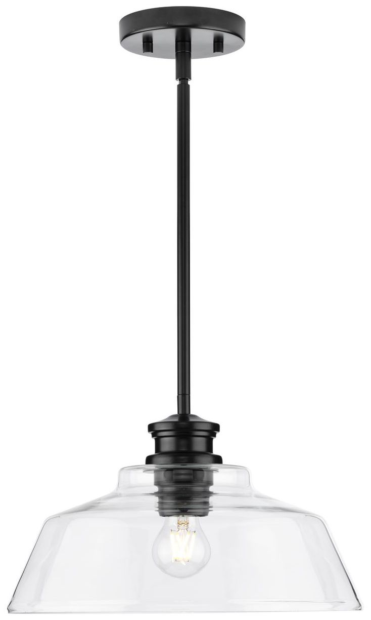 Image 5 Singleton Collection One-Light 14" Medium Pendant Light more views