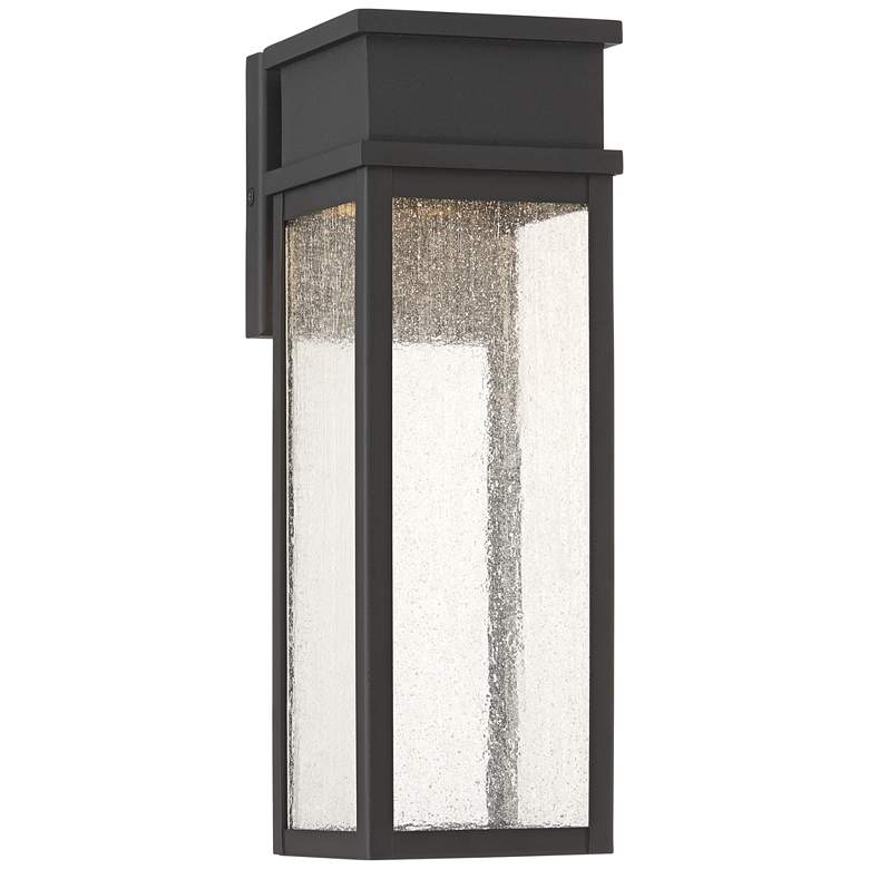 Image 2 Sintef 14 1/4" High Sand Black LED Outdoor Wall Light