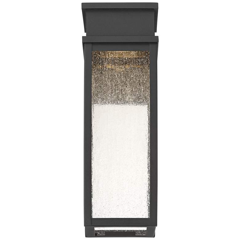 Image 5 Sintef 14 1/4" High Sand Black LED Outdoor Wall Light more views