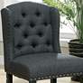 5_Sinuata 25 1/4" Gray Tufted Fabric Counter Stools Set of 2 more views