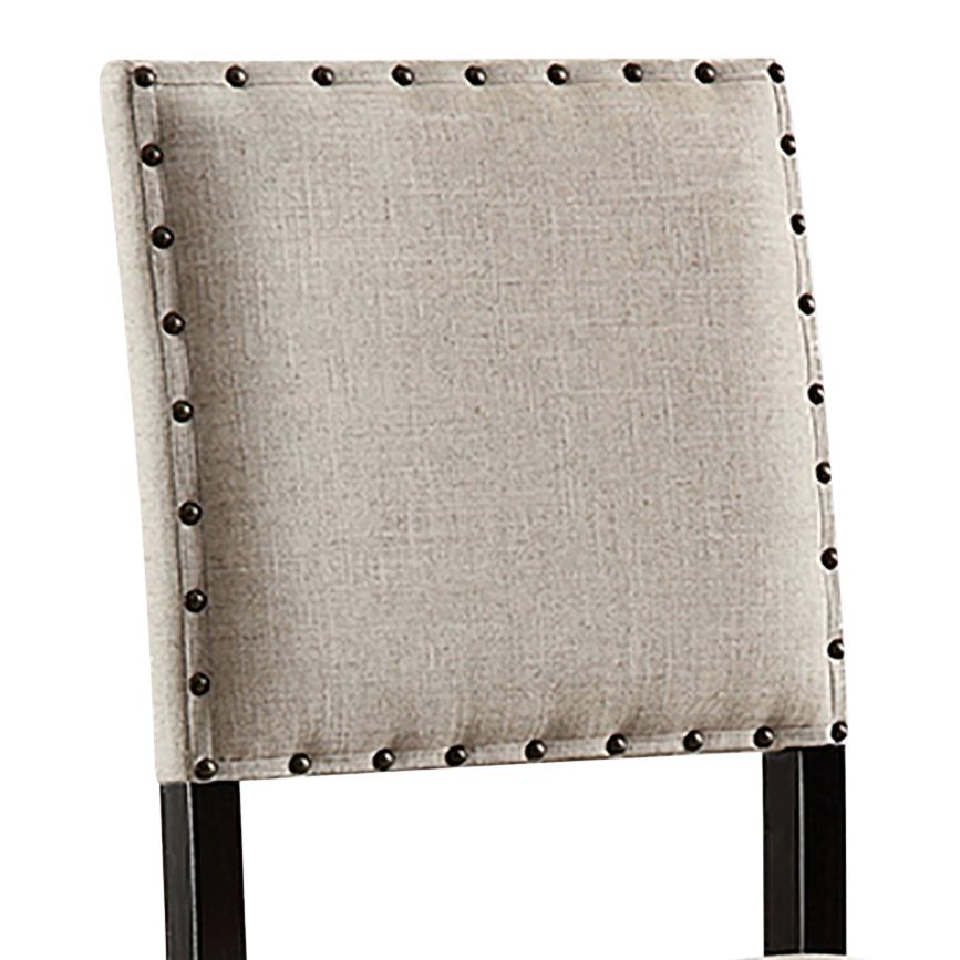 Image 2 Sinuata 25" Beige Fabric Counter Stools Set of 2 more views