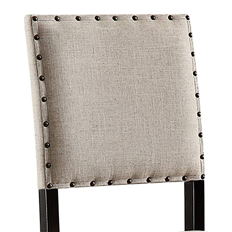 Image 2 Sinuata 25 inch Beige Fabric Counter Stools Set of 2 more views